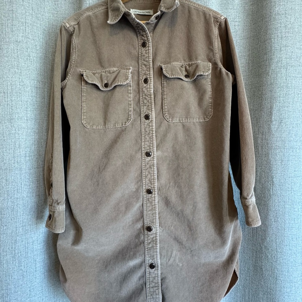 Brown Button-Up Shirt